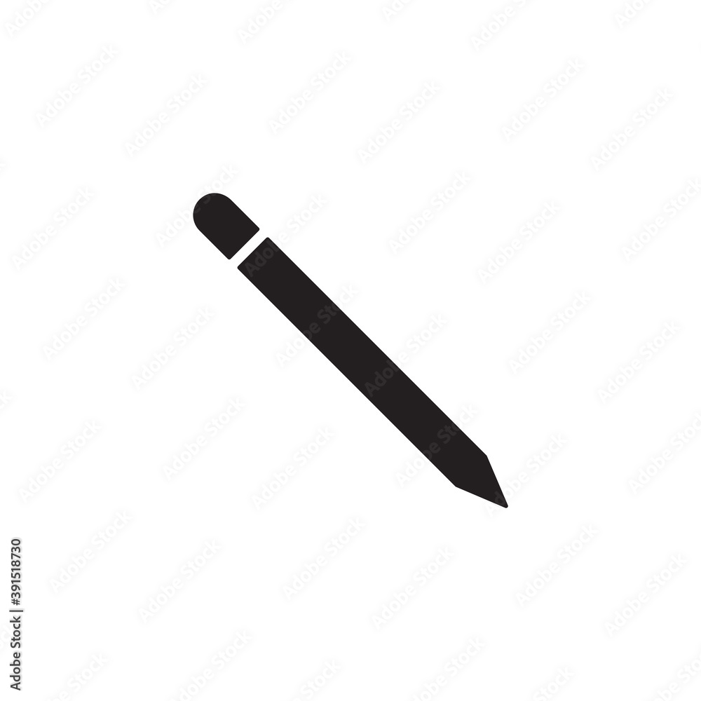 pencil icon. vector flat illustration