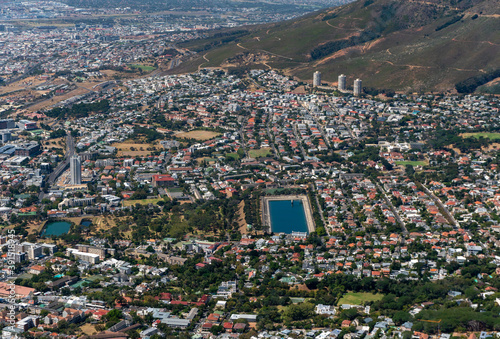 Top view to Cape Town city 