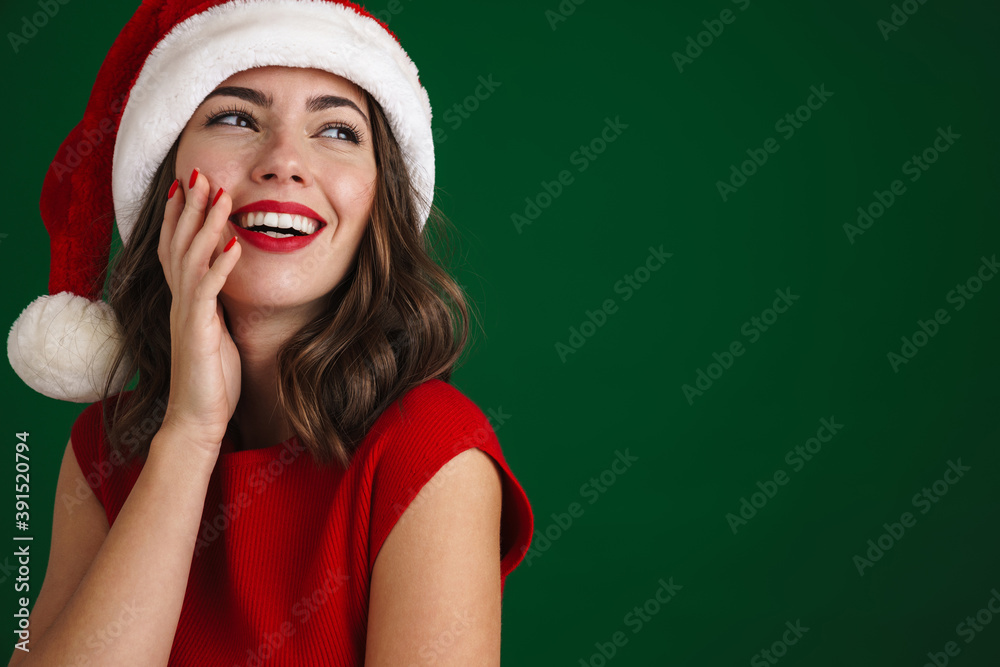 Close up of an smiling young pretty woman