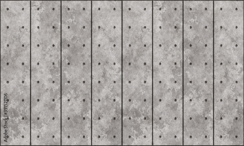 Seamless texture of gray concrete panels. Industrial pattern background. © Khrystyna