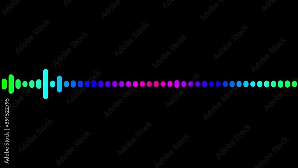 Sound wave isolated on black background. Multicolored digital sound wave equalizer. Audio technology wave concept and design under the concept of black and colorful emphasize simplicity. Sound wave isolated on black background. Multicolored digital sound wave equalizer. Audio technology wave concept and design under the concept of black and colorful emphasize simplicity.