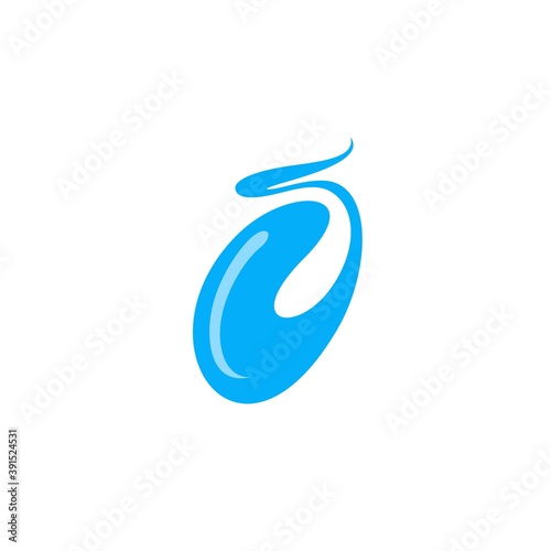 Minimalist, Modern, Bold, Abstract Blue Colored Liquid Letter S Brand Identity Logo Vector 