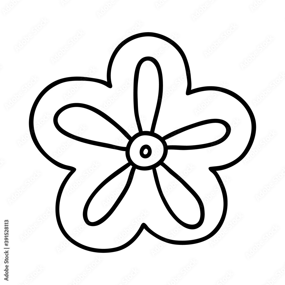 Cute single hand drawn herbal element Cute single hand drawn herbal element