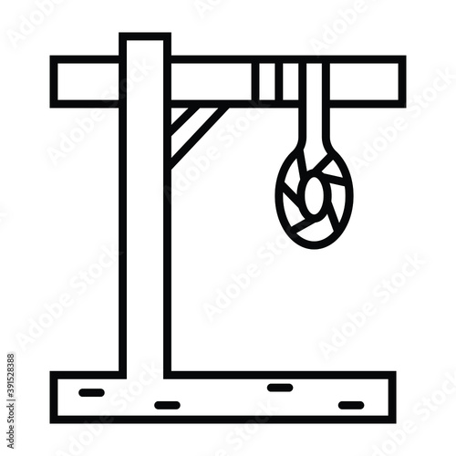 gallows icon vector illustration photo