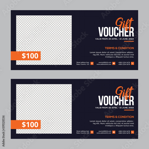 Vector illustration  creative business voucher template can be used for all Fashion needs