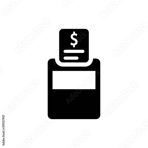 Receipt cashier icon