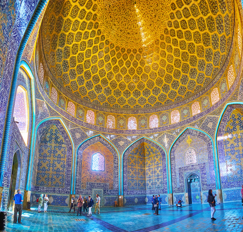 In Sheikh Lotfollah Mosque, Isfahan, Iran photo
