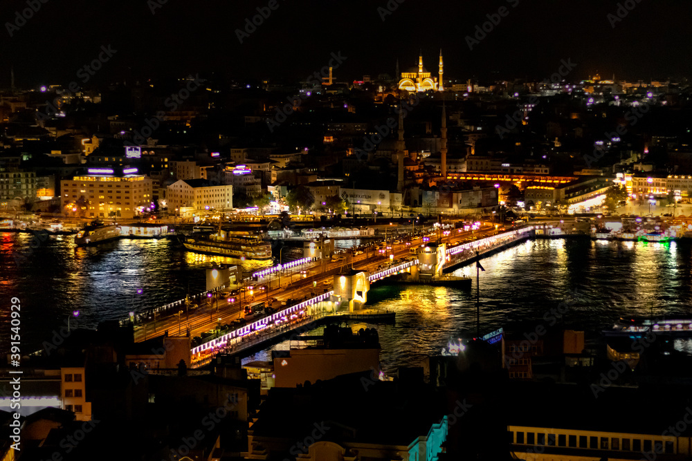 Golden lights of Istanbul