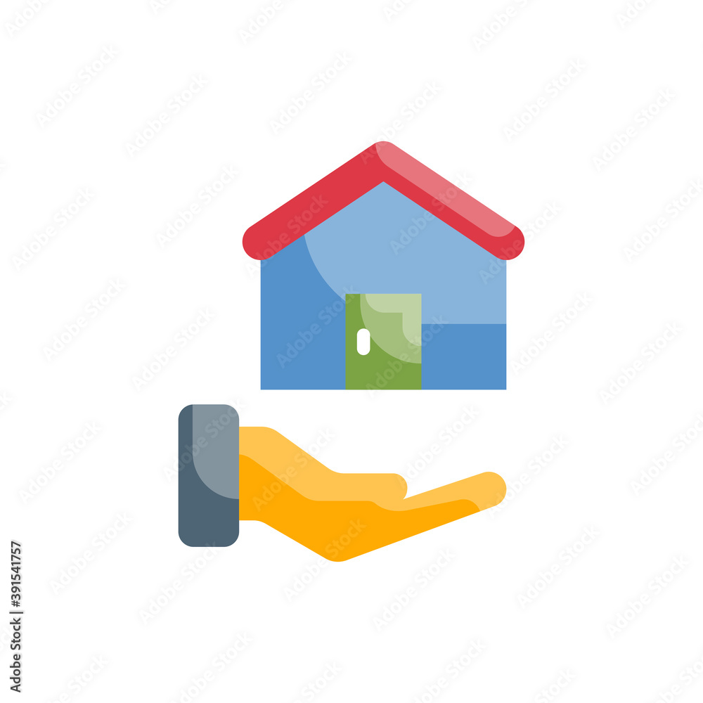 Home Loan Vector Style illustration. Business and Finance Flat Icon.
