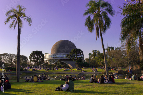 Palermo neighborhood, Buenos Aires. Planetarium dome. Forests of Palermo. photo