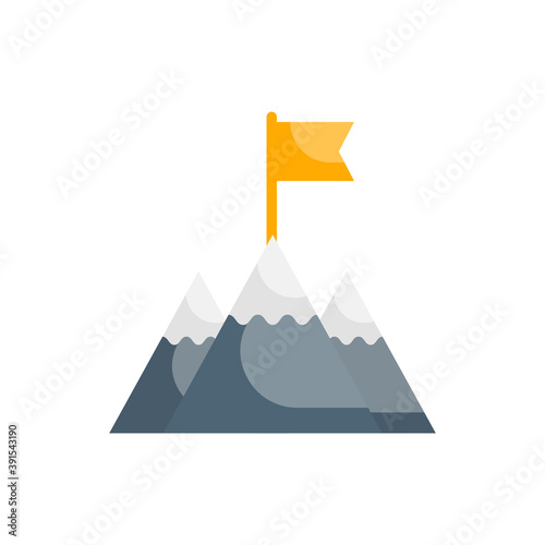 Mission Vector Style illustration. Business and Finance Flat Icon.