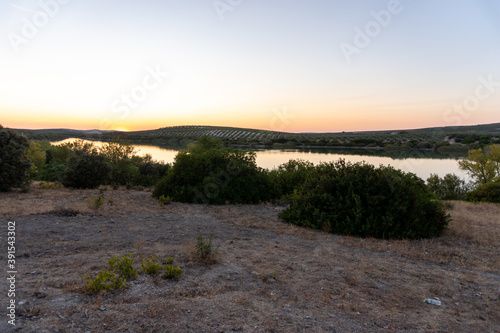 Sunset in Natural Landscape