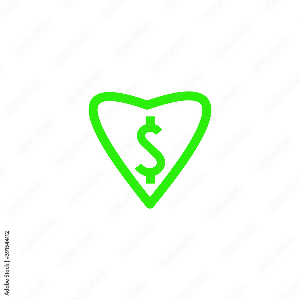 Icon vector graphic of dollar symbol, good for template web etc Icon vector graphic of dollar symbol, good for template web etc