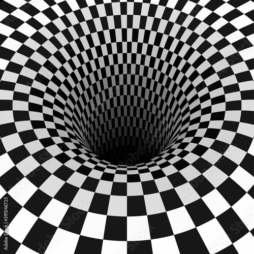 Fotografia Surreal chess background and hole