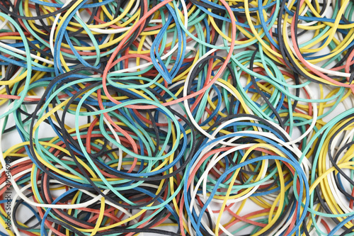 Wallpaper Mural Money wrapping rubber bands laid out all over the frame as background Torontodigital.ca