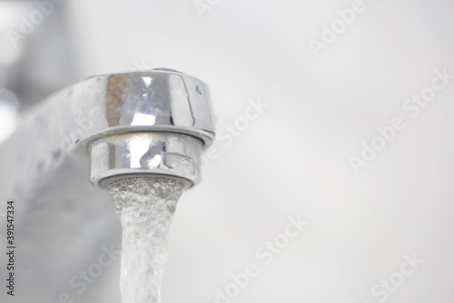 Bathroom faucets are used to wash their hands.