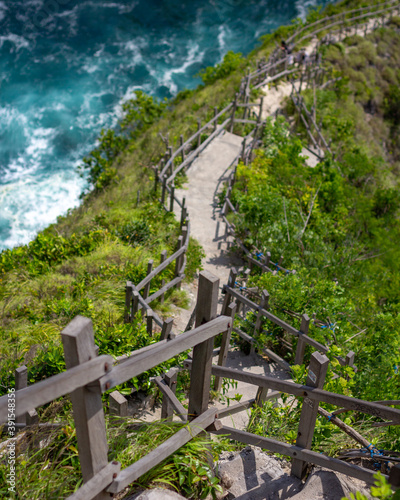 Vászonkép Stairway to the sea