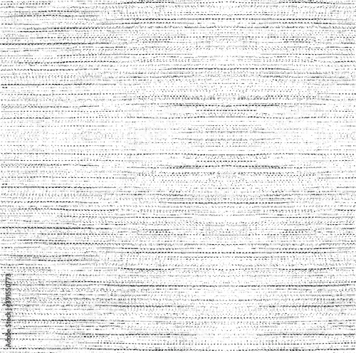 Vector fabric texture. Distressed texture of weaving fabric. Grunge background. Abstract halftone vector illustration. Overlay to create interesting effect and depth. Black isolated on white. EPS10.