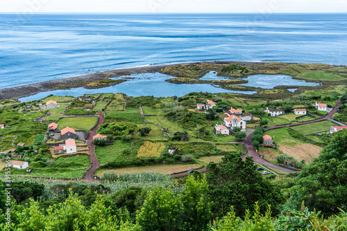 Azores, Island of Sao Jorge, the natural reserve of Faja da Santo Cristo. photo