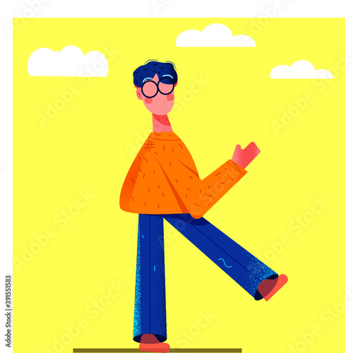 A man going to his dream)