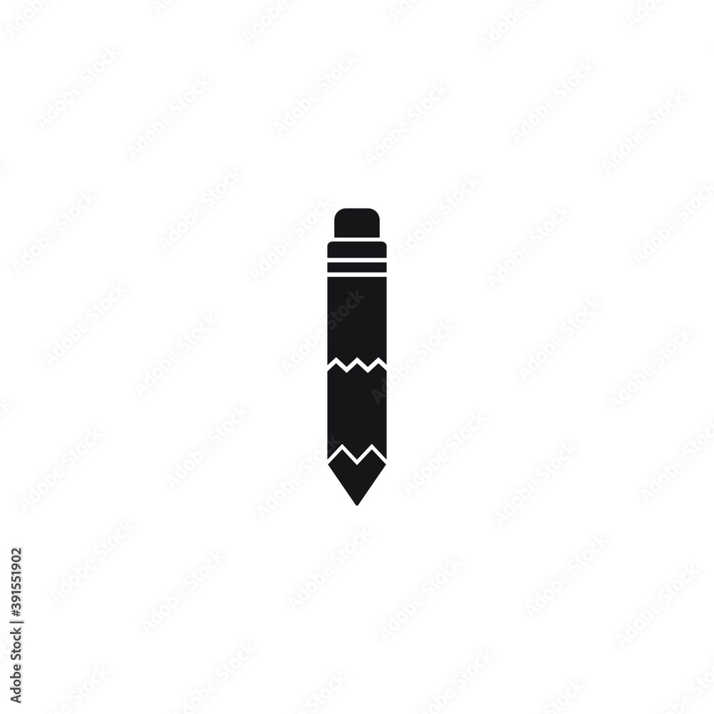 Icon vector graphic of pencil, good for template Icon vector graphic of pencil, good for template