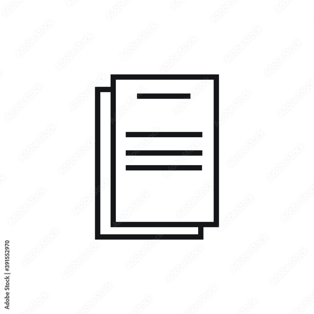 Icon vector graphic of letter, paper, good for template web etc Icon vector graphic of letter, paper, good for template web etc