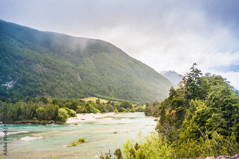 Futaleufu river at Patagonia, Chile.