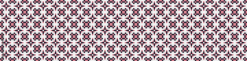 Fototapeta premium Abstract Cross Pattern Dots Logo generative computational art illustration