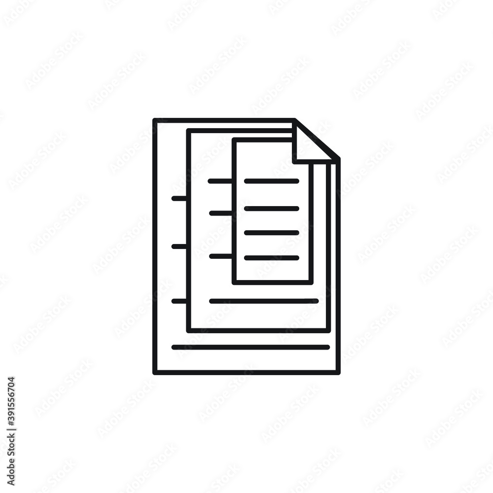 Icon vector graphic of letter, paper, good for template web etc Icon vector graphic of letter, paper, good for template web etc