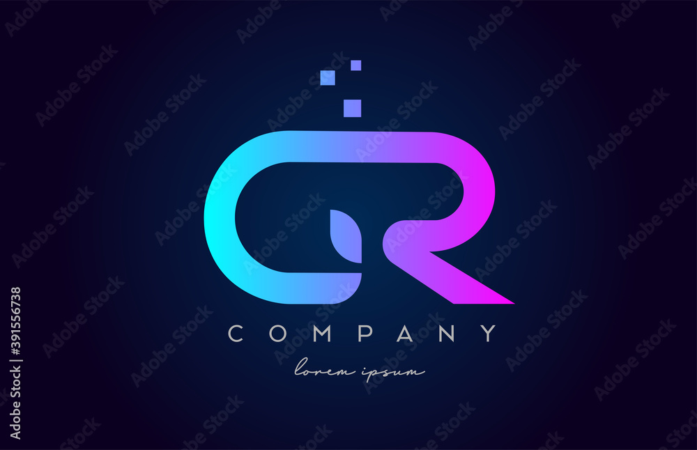 GR G R alphabet letter logo icon combination. Creative design for ...