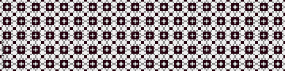 Fototapeta premium Abstract Cross Pattern Dots Logo generative computational art illustration