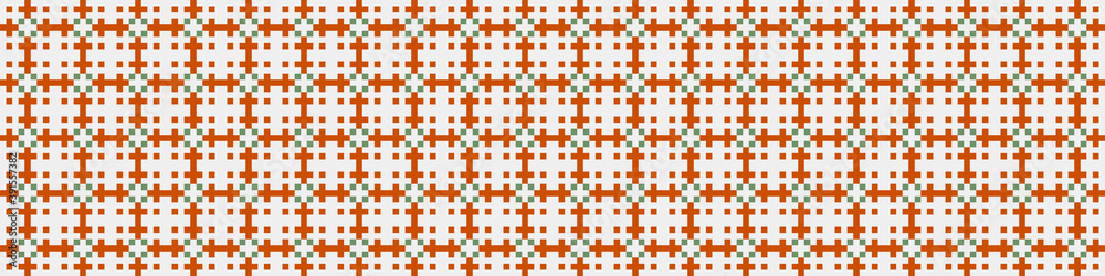 Fototapeta premium Abstract Cross Pattern Dots Logo generative computational art illustration