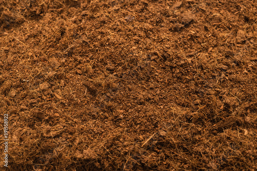 Coconut substrate background.