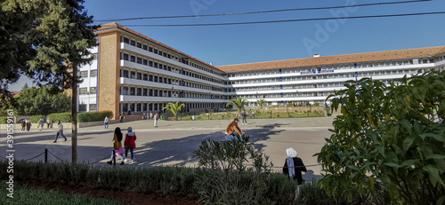 The big square in the university of Sidi Mohammed bno Abdellah in Fes. the top city in Morocco. English department