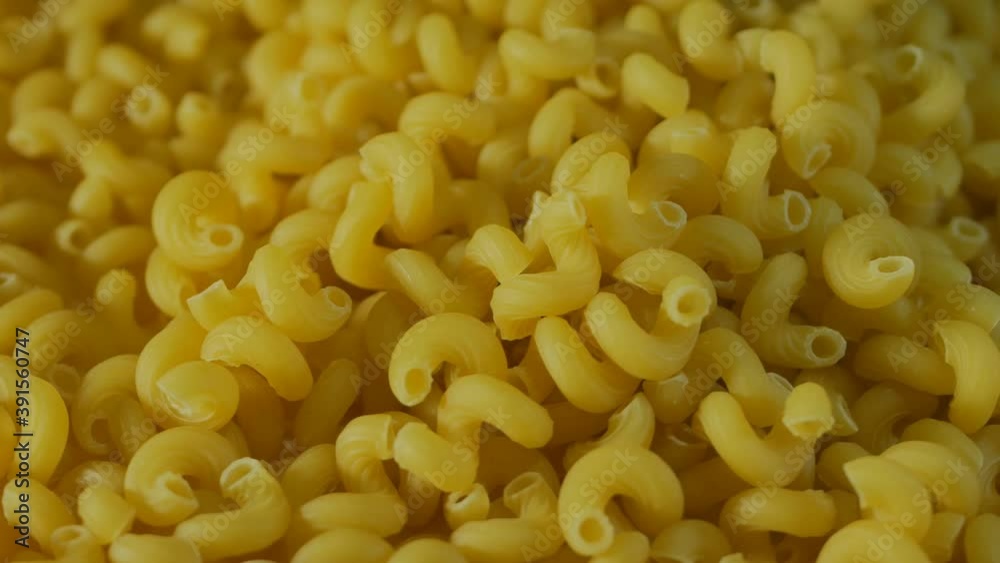 a lot of pasta close-up. Macron products close, rotating. View from above. 4k a lot of pasta close-up. Macron products close, rotating. View from above. 4k