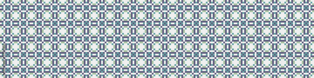 Fototapeta premium Abstract Cross Pattern Dots Logo generative computational art illustration