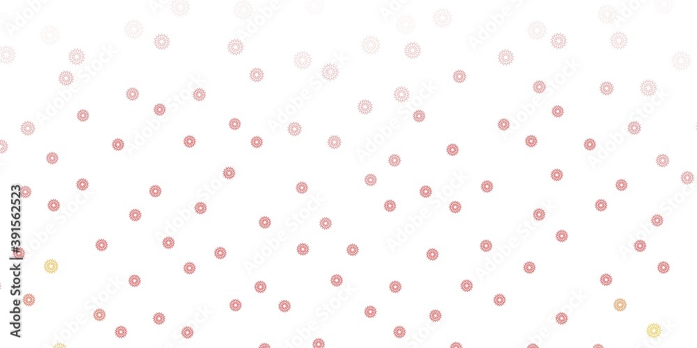Light red vector natural layout with flowers. Light red vector natural layout with flowers.