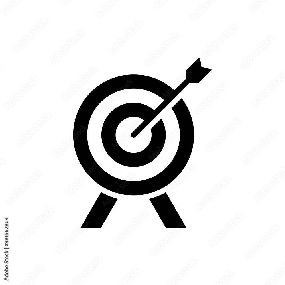 Target finance Vector Style Solid Icon. Business and Finance EPS 10 File Target finance Vector Style Solid Icon. Business and Finance EPS 10 File