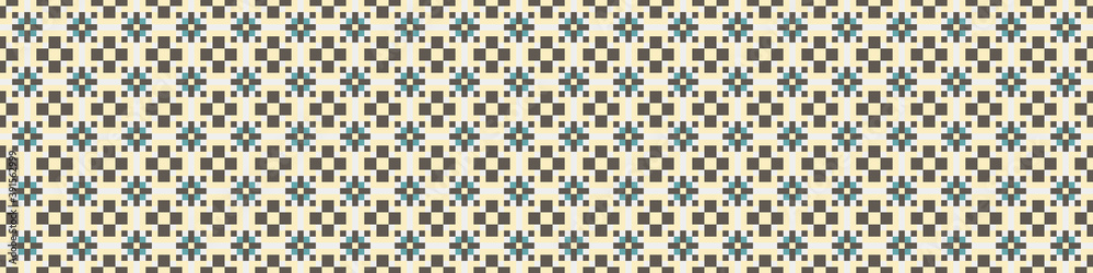 Fototapeta premium Abstract Cross Pattern Dots Logo generative computational art illustration