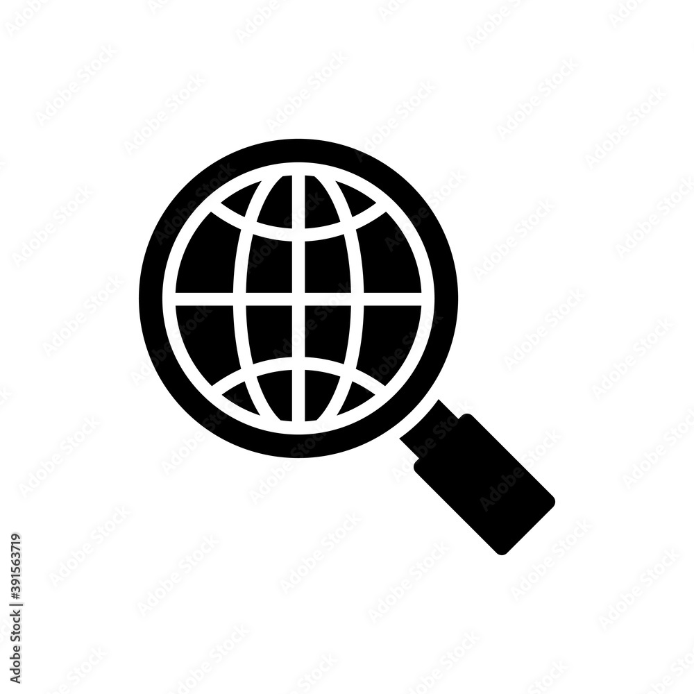 Global Research Vector Style Solid Icon. Business and Finance EPS 10 File Global Research Vector Style Solid Icon. Business and Finance EPS 10 File