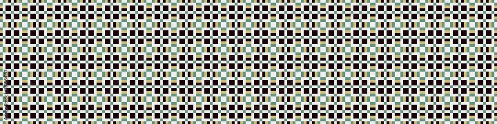 Fototapeta premium Abstract Cross Pattern Dots Logo generative computational art illustration