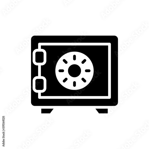 Locker Vector Style Solid Icon. Business and Finance EPS 10 File