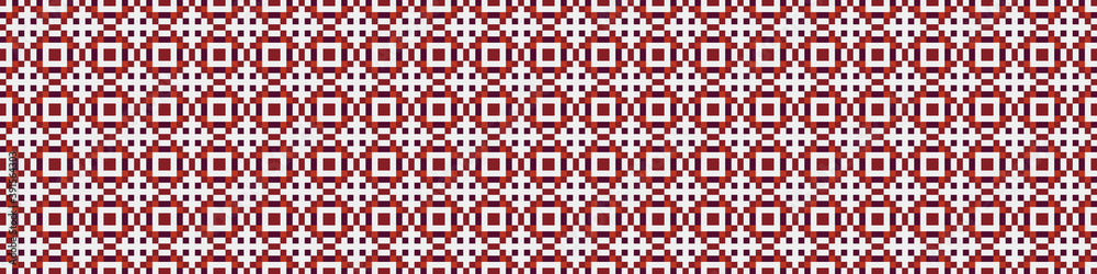 Fototapeta premium Abstract Cross Pattern Dots Logo generative computational art illustration