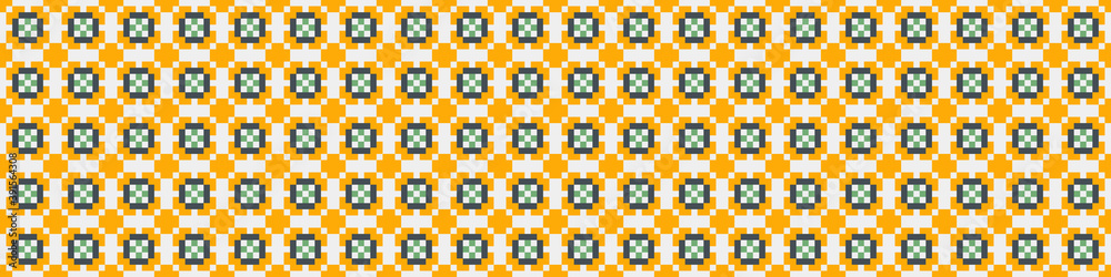 Fototapeta premium Abstract Cross Pattern Dots Logo generative computational art illustration