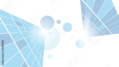 Abstract technology background circle geometry decoration, science and technology digital line white background