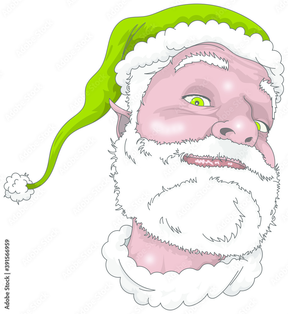 Père Noël vert Stock Illustration Adobe Stock