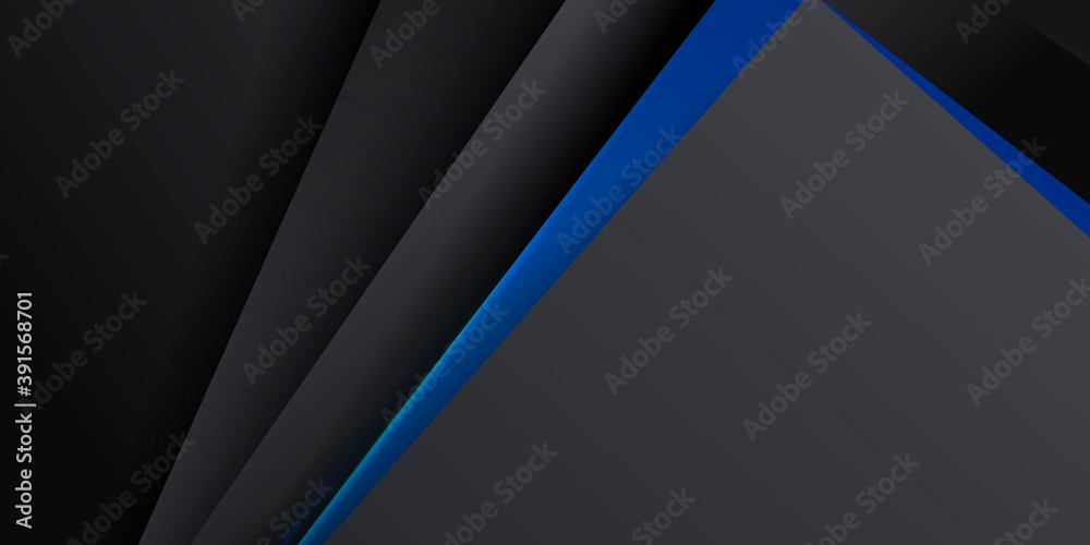 Blue black grey fiber carbon abstract backgorund with blue stripe