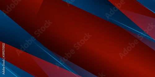Modern red blue abstract background with stylish line traingle suit for presentation design and banner template