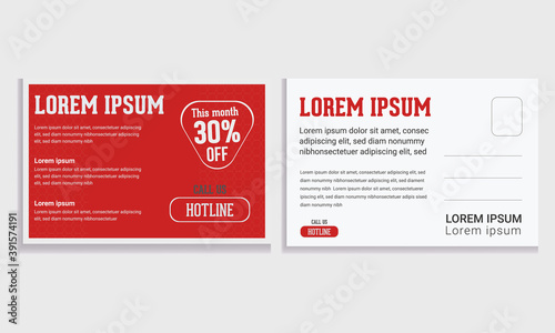 Vector Corporate Professional Business Postcard Design, Invitation Design, Direct Mail EDDM Template 