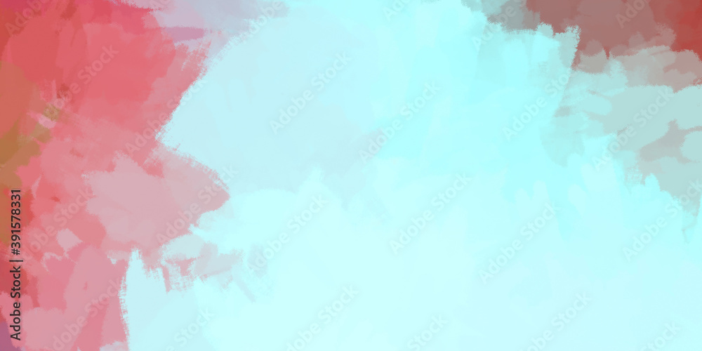Obraz premium Painted artistic creation. Brushed vibrant wallpaper. Unique and creative illustration. Abstract background of colorful brush strokes.
